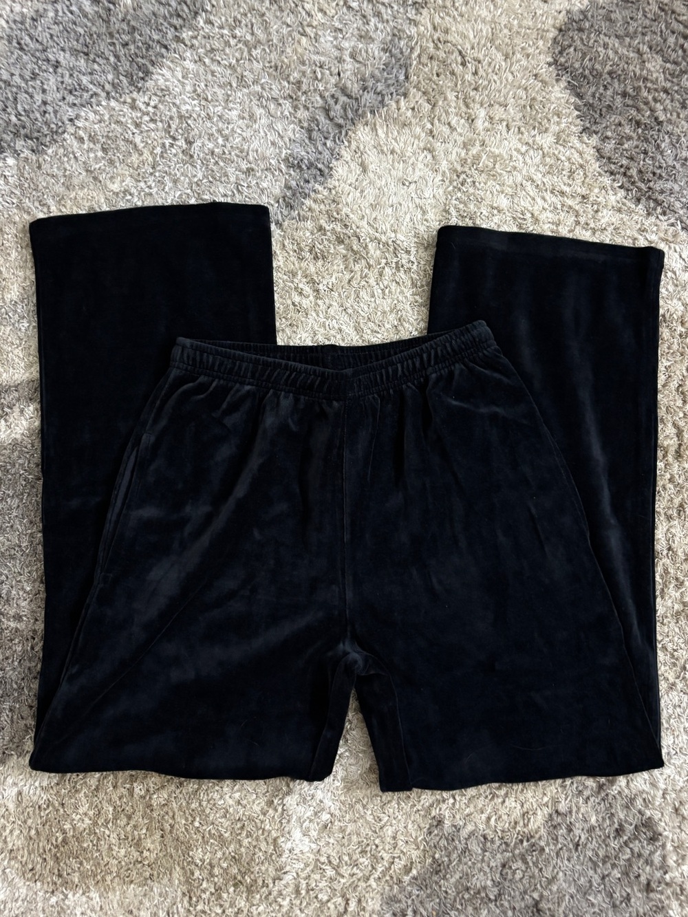Brandy Melville Black Velvet Sweatpants *Limited item*